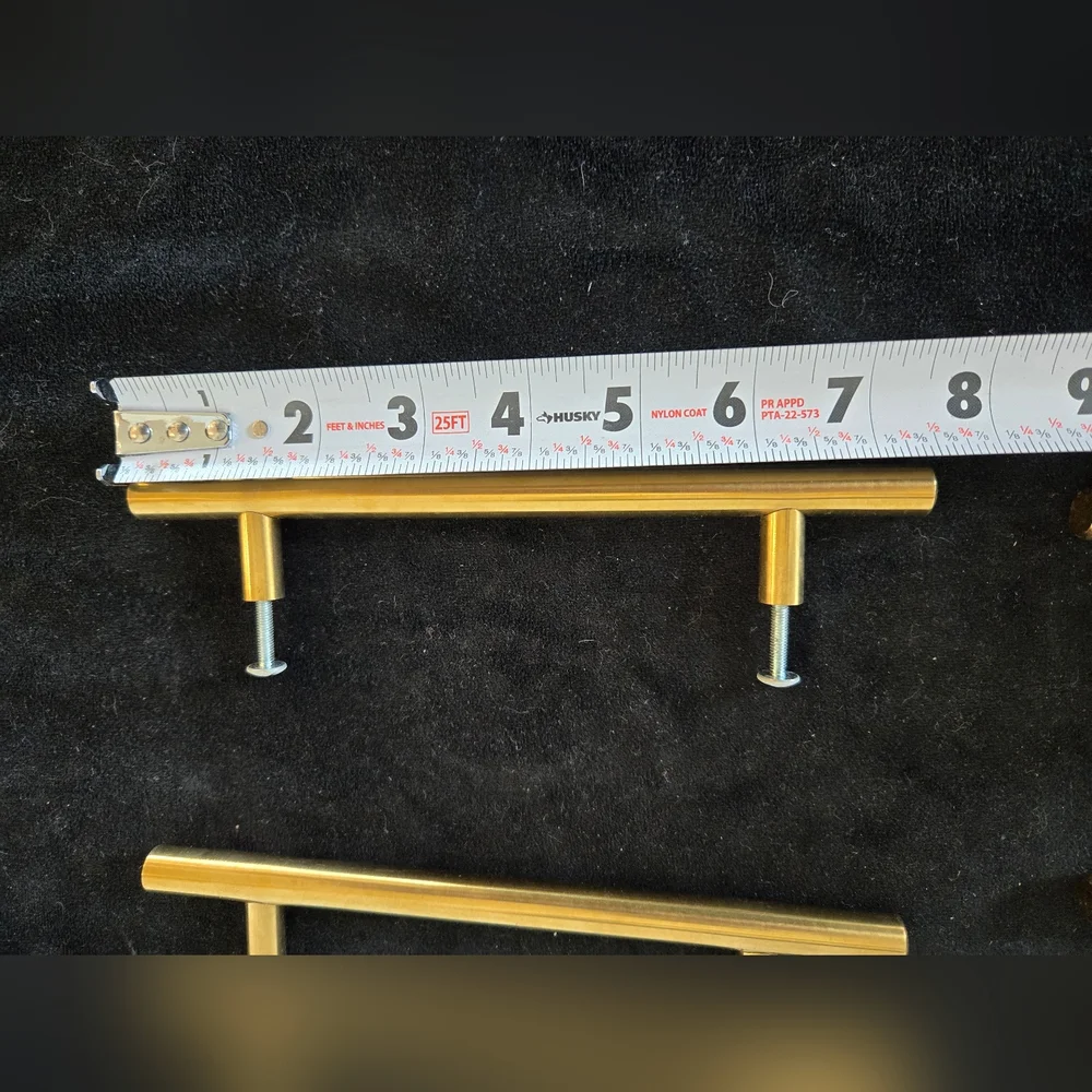 Brass Finish Drawer Pulls 7.5